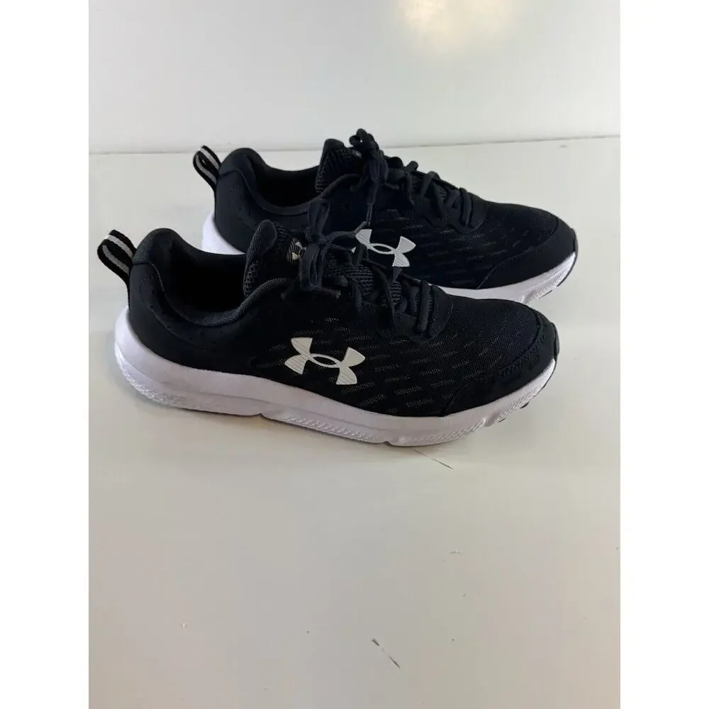Under Armour Charged Assert 10 Running Sneakers, Black & White, Sz: 10.5, 71-04 - Picture 2 of 16